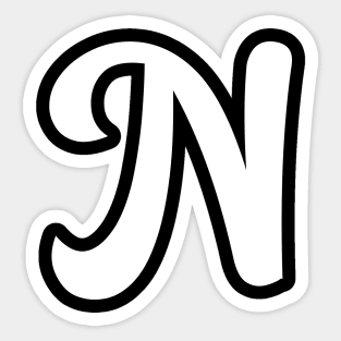 Letter N Sticker